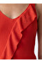 Esvab • Modern & Distinctive V Planted Fit Ruffled Women's Knitwear Undershirt - 4