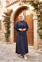 Women's Special Design Cape Detailed Cupra Fabric Hijab Set - 2