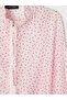 Nevavm Women's Tunic with High Collar, Polka Dots, and Drawstring - 3