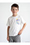 Original Oval Collar Printed Boy's T-Shirt