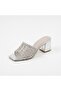 Hco Knitted Material Women's Stylish Heeled Slippers - 4