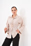 Modal Woven Shirt with Back Belt Fastening and Front Buckle Detail - 6