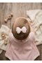 Stylish and Shiny Sequined Bow Figure Light Pink Hairless Baby Clip for Babies - 4