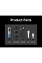 KM-1852 1200mAh Battery Barber Shop Cordless Rechargeable Hair Trimmer Led Metal Turbo Mode Profession Hair Clipper Tool - 4