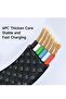 Rhythm Series 100W Type-C to Type-C Fast Charging Data Cable 1.2m – High-Speed Power and Data Transfer - 6