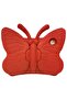 iPad Case for Kids, iPad 9.7 inch Case, Light Weight Shockproof EVA Foam Protective Tablet Stand Cover Holder for Apple iPad Air/Air 2 iPad 9.7 2017/2018 Cute Butterfly (RED) - 3