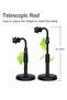 Cell Phone Stand,Desktop Cell Phone Stand Holder Clamp Tablet Stand Adjustable Height Portable Stable Round Base For Watching Online Classes Video Photoing Live Streaming Black - 4