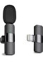 Professional Wireless Lavalier Lapel Microphone for iPhone, iPad - Cordless Omnidirectional Condenser Recording Mic
