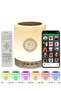 Quran Speaker SQ-112: Bluetooth Speaker with Smart Touch LED Lamp, MP3/FM, 8GB TF Card, 18 Translations, and Remote Control