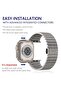 Steel Band for Apple Watch Ultra 49mm/45mm/44mm/42mm – Durable Metal Strap with Adjustable Folding Clasp - 4