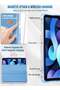 Sky Blue Slim Trifold Stand Case for iPad Air 13-Inch M2 (2024) & iPad Pro 12.9 (Gen 4/5/6) with Pencil Holder - 3