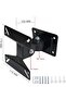 Universal Rotating Swivel Tilting LCD Monitor TV Bracket Wall Mount - 2