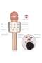 Wireless Bluetooth Karaoke Microphone for Kids, 5-in-1 Portable Handheld Karaoke Mic Speaker Player Recorder with Adjustable Remix - 5