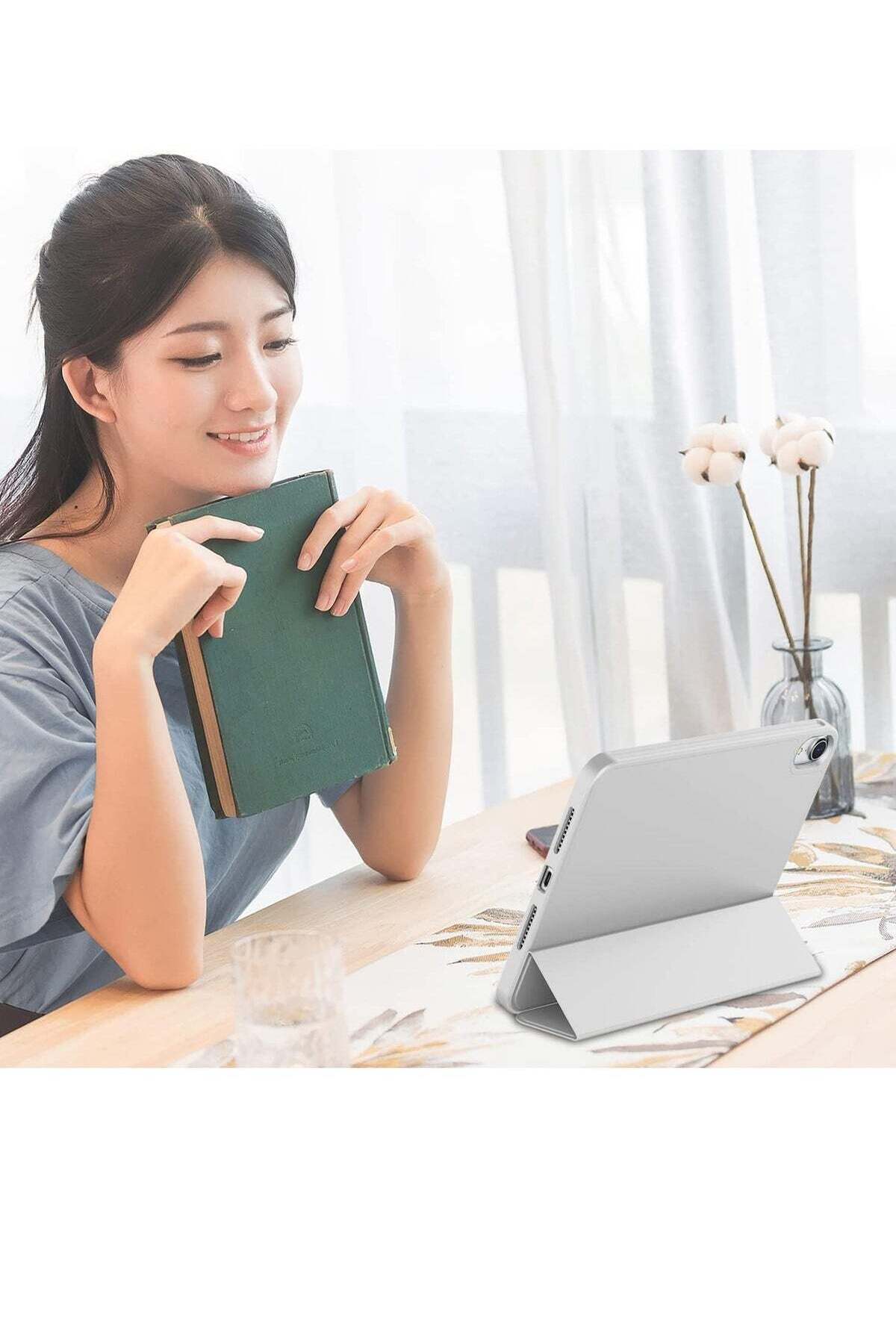 NEW Smart Case with Pencil Holder for iPad Mini 7 – Trifold Stand, Soft TPU Back, Auto Wake/Sleep - 4