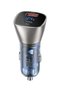 Fast Car Charger 45W with Dual Ports & Digital LED Display Smart Quick Charge QC 3.0, Universal Phone Car Charger for All Smartphones