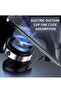 Magnetic Suction Phone Holder for Car, Mirror, and Gym – 360° Rotation (Silver) - 5