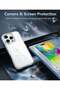 MagSafe Magnetic Case for iPhone 16 Pro Max, Clear Case with Tempered Glass Screen and Camera Protector - 2