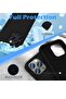 Liquid Silicone Case for iPhone 14 Pro Max 6.7 Inch with Screen & Camera Protector, Black - 3