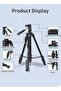 Horizontal Rotatable Center Column Tripod Lightweight Travel Aluminum Stand Professional Camera Tripod - 7