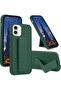 iPhone 16 Plus Green Magnetic Car Mount Case – Premium Silicone with Multi-Stand Kickstand & Hand Strap