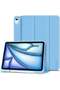 Trifold Stand Case in Sky Blue for iPad Air (13-Inch, M2 2024) & iPad Pro 12.9-Inch (4th/5th/6th Gen) – Includes Pencil Holder