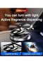 Car Accessories Interior – Helicopter Solar Energy Rotating Aromatherapy Air Freshener, Silver Aviation Alloy Diffuser - 2