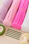Chenille Flower Making Kit 100 Pieces Lilac Light Pink Vibrant Pink White Chenille, Floral Wire, S-3 - 6