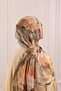 Spring Canvas Patterned Soft Shawl Olive
