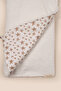 Hooded Baby Swaddle Towel Set 100% Cotton Water Absorbent Towel Bathrobe with Pouch 0-3 Months 73-73 cm - 7