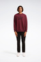 New Id Reg Crew Claret Red Men's Sweatshirt - 3