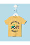 Infant Boys Yellow Printed T-Shirt