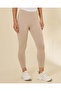 Women Taupe Cropped Leggings