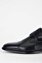 Men's Genuine Leather Black Classic Shoes - 3