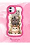 iPhone 12 Compatible Case Camera Protector Red Silicone Couple Phone Case Cat Pattern - 2