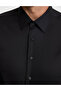 Black Non-Iron Easy-Iron Slim Fit Long Sleeve Basic Shirt 50321020-Vr046 - 6