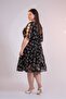 Women's Plus Size Chiffon Floral Dress - 2