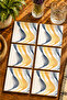 Abstract - Bohemian Modern Set of 6 Coasters - Uv Printing Mdf - 10X10 cm