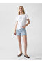 Xside White Embroidered 100% Cotton Women's T-Shirt - 2