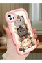 Realme C20 Compatible Case Camera Protector Pink Silicone Couple Phone Case Cat Pattern