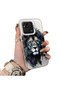 Redmi 10A Compatible Silicone Edge Hard Back Case Couple Phone Case with Lion Pattern