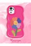 Redmi Note 10 4g Compatible Case Camera Protector Red Silicone Couple Phone Case Floral Pattern - 2