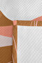 Geometric Modern Mustard Young Room Single Pique Set-Powder Beige 160X220Cm Quilted Bedspread - 7