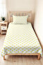 Yellow Heart Minimal Youth Room Single Pique Set-White Pastel 160X220Cm Quilted Bedspread - 4