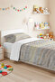 Geometric Gray Young Room Single Decorative Pique Set - Bohemian Yellow 160X220 cm Bedspread - 2