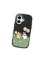 iPhone 16 Compatible Case with Camera Protector Black Silicone Couple Phone Case with Stripe Pattern - 3
