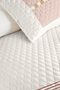 Geometric Tile Young Room Single Pique Set - Beige Striped 160X220 cm Quilted Bedspread - 3