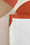 Orange Geometric Youth Room Single Pique Set - Modern Beige 160X220 cm Quilted Bedspread - 7
