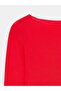 32122 Boat Neck Cashmere Blend Ultra Light Modal Blouse-Red - 8