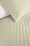 Ecru Minimal Young Room Single Pique Set - Quilted Modern Cream 160X220 cm Bedspread - 3