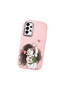 Samsung Galaxy A73 Compatible Case Camera Protector Pink Silicone Couple Phone Case Girl Patterned - 3